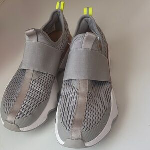 Sorel Gray and Neon Slip-On Sneakers